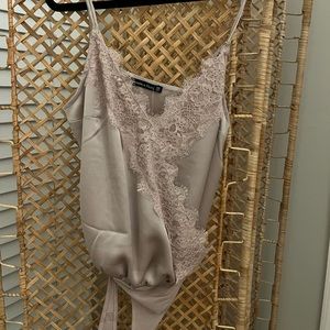 Abercrombie Satin Lace Bodysuit